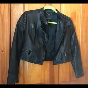 Banana Republic Petites Leather Moto Jacket